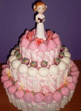 Tarta comunión chica